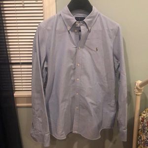 Light blue button down long sleeve